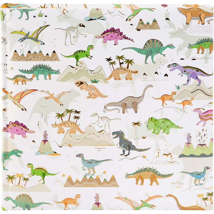 Album fotografico per bambini Goldbuch Dinosauria 25x25 cm 60 pagine bianche