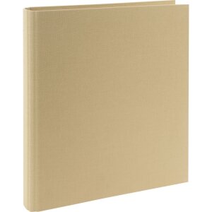 Goldbuch Raccoglitore ad anelli in lino Bella Vista beige meccanismo a 4 anelli DIN A4