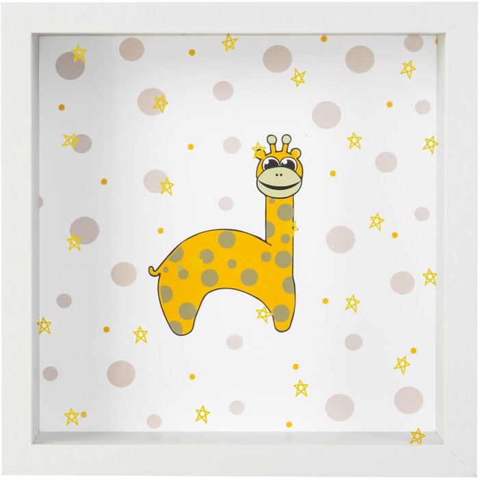 Salvadanaio Giraffa riempitivo di libri doro 18x5x18 cm