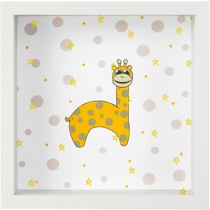Salvadanaio Giraffa riempitivo di libri doro 18x5x18 cm