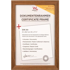 Walther Cornice in legno Fiorito 21x29,7 cm rovere scuro...