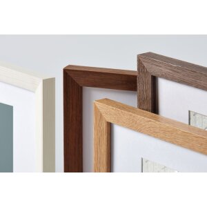 Walther Cornice in legno Fiorito 21x29,7 cm rovere scuro vetro acrilico