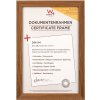 Walther Cornice in legno Fiorito 21x29,7 cm rovere scuro vetro acrilico