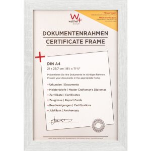 Walther Cornice in legno Fiorito 21x29,7 cm vetro...