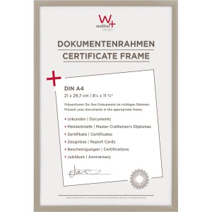Walther Cornice in plastica New Lifestyle 21x29,7 cm grigio