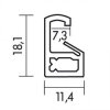 Cornice in plastica effetto Art platinum 21x29,7 cm vetro trasparente