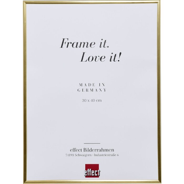 Cornice in plastica effetto Art gold 50x60 cm vetro trasparente