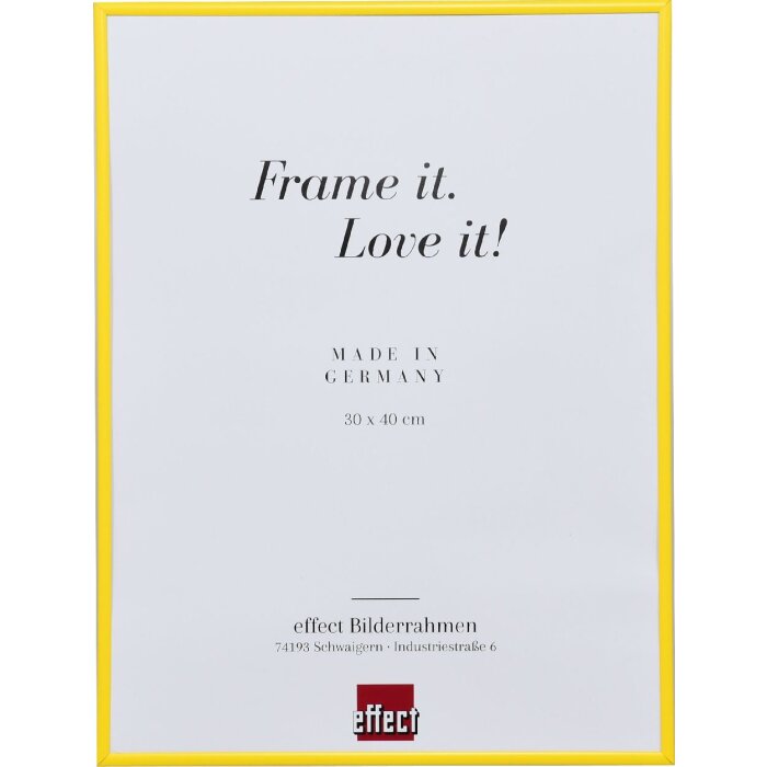 Cornice in plastica effetto Art yellow 50x60 cm vetro trasparente