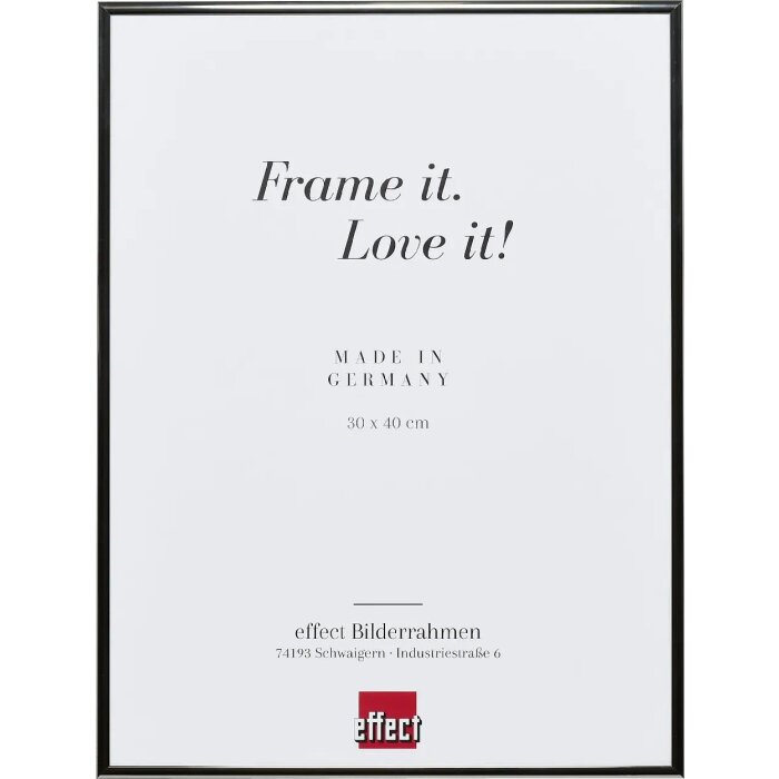 Cornice ad effetto Quadro 20x20 cm argento antico vetro trasparente montaggio a parete