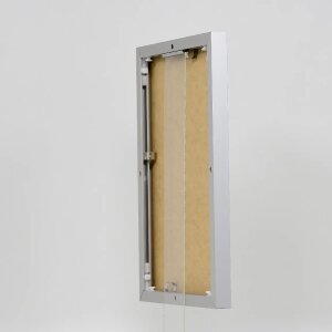 Cornice in alluminio effetto Quadro 21x29,7 cm argento vetro trasparente formato verticale