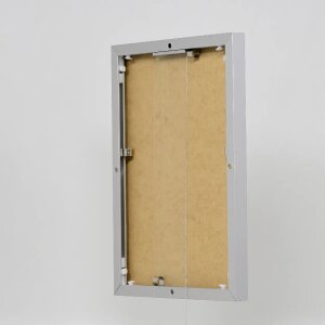 Cornice in alluminio effetto Quadro 21x29,7 cm argento vetro trasparente formato verticale