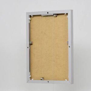 Cornice in alluminio effetto Quadro 21x29,7 cm argento vetro trasparente formato verticale