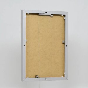 Cornice in alluminio effetto Quadro 21x29,7 cm argento vetro trasparente formato verticale