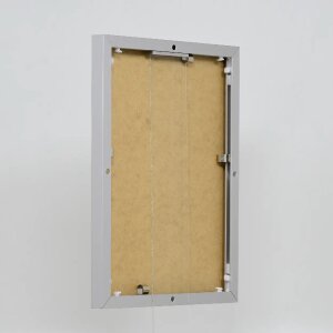 Cornice in alluminio effetto Quadro 21x29,7 cm argento vetro trasparente formato verticale