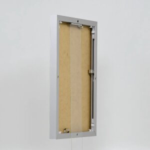 Cornice in alluminio effetto Quadro 21x29,7 cm argento vetro trasparente formato verticale