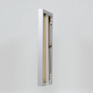 Cornice in alluminio effetto Quadro 21x29,7 cm argento vetro trasparente formato verticale