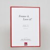 Cornice in alluminio effetto Quadro 29,7x42 cm rosso vetro trasparente MDF