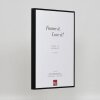 Cornice effetto alluminio Quadro 45x60 cm nero vetro trasparente