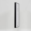 Cornice effetto alluminio Quadro 50x60 cm nero vetro trasparente