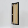 Cornice effetto alluminio Quadro 50x65 cm nero vetro trasparente