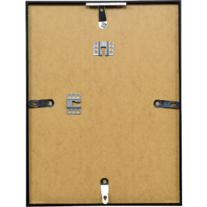 Effect Aluminium-Bilderrahmen Serie 2 Klarglas schwarz 25x70 cm