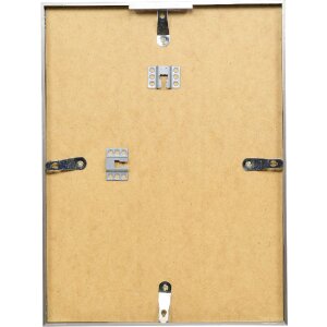 Effect Aluminium Bilderrahmen Serie 2 Klarglas grau gebürstet 40x60 cm