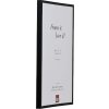 Effect Aluminium Bilderrahmen Serie 2 Klarglas schwarz 50x65 cm