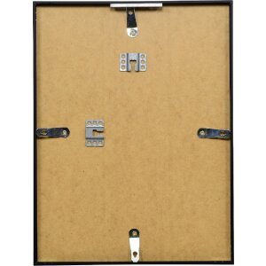 Effect Aluminium-Bilderrahmen Serie 2 Klarglas Schwarz 60x90 cm