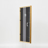 Effetto cornice in legno massiccio profilo 22 marrone-oro 35x50 cm vetro normale