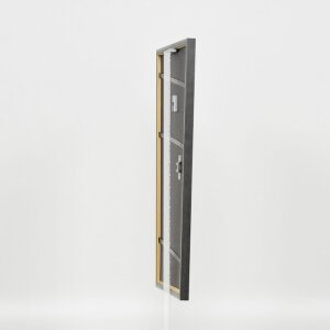 Effetto cornice in legno massello Profilo 25 blu 25x35 cm Vetro normale