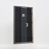 Effetto cornice in legno massello profilo 25 blu 35x50 cm vetro normale