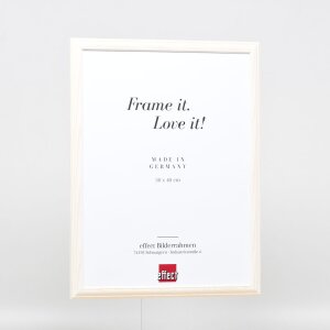 Effetto Telaio in legno Profilo 32 bianco 42x59,4 cm Vetro normale
