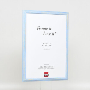 Cornice in legno effetto profilo 32 blu 10,5x14,8 cm vetro normale