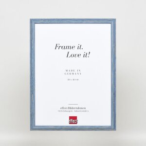 Telaio effetto legno profilo 32 grigio-blu 30,5x91,5 cm vetro normale