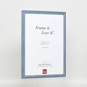Telaio effetto legno profilo 32 grigio-blu 30,5x91,5 cm vetro normale