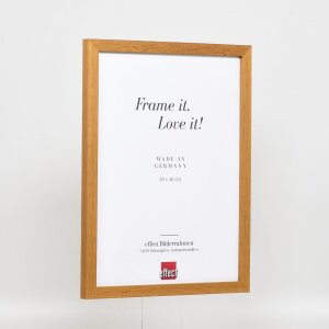 Telaio effetto legno profilo 33 rovere 25x50 cm vetro normale