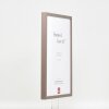 Effetto cornice in legno Profilo 35 marrone 23x70 cm Vetro normale