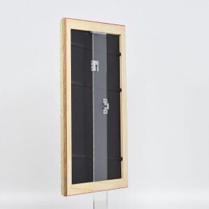 Cornice barocca effetto legno Profilo 37 argento antico 40x40 cm vetro normale