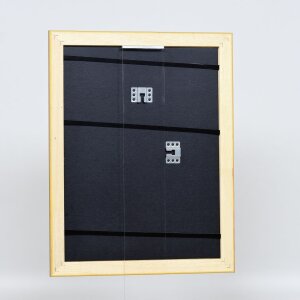 Cornice barocca effetto legno profilo 37 oro antico 60x60 cm vetro normale