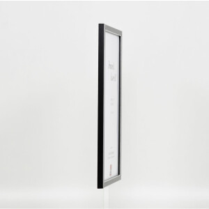 Cornice effetto legno massello Profilo 39 nero 23x70 cm Vetro normale