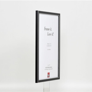 Cornice effetto legno massello profilo 39 nero 30x30 cm vetro normale