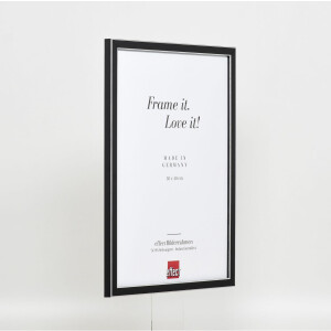 Cornice effetto legno massello profilo 39 nero 40x60 cm vetro normale