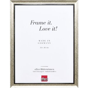 Effect Holz-Bilderrahmen Profil 40 Silber 20x25 cm...