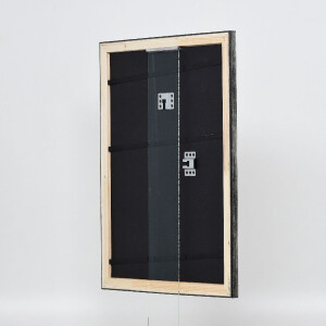 Effect Holz-Bilderrahmen Profil 40 Platin 21x28 cm Normalglas