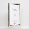 Effect Holz-Bilderrahmen Profil 40 Silber 21x29,7 cm Normalglas