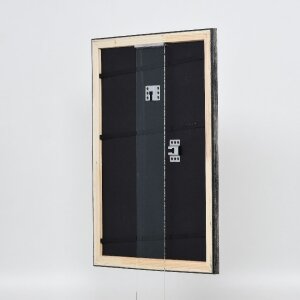 Effect Holz-Bilderrahmen Profil 40 Platin 24x30 cm Normalglas
