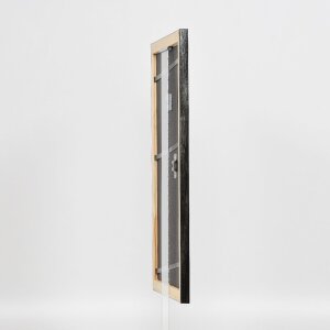 Effect Holz-Bilderrahmen Profil 40 Silber 50x60 cm Normalglas