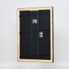 Effect Holz-Bilderrahmen Profil 40 Silber 14,8x21 cm Normalglas 0400-A5-01
