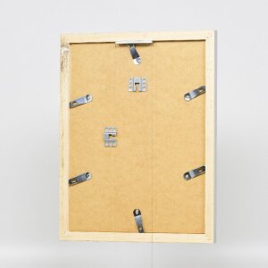 Effect Holz-Bilderrahmen Profil 41 Silber 10x10 cm Klarglas