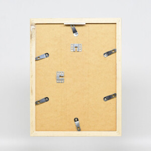 Effect Holz-Bilderrahmen Profil 41 Silber 25x35 cm Klarglas